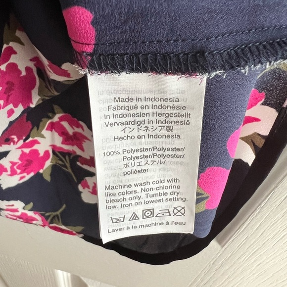 J Crew Factory Drapey Top with Ladder Trim, High Neckline Size 8 - Picture 4 of 5